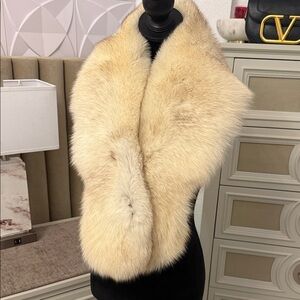 SAGA FOX FUR SHAWL